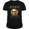 Camping Dabbing Through Snow Marshmallow Christmas Ugly Sweat T-shirt