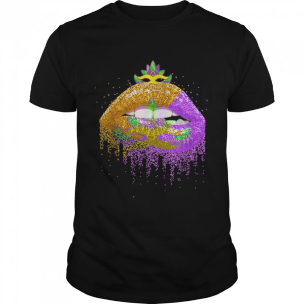 Carnival Party Costume Masquerade Lips Women Gift Mardi Gras T-Shirt