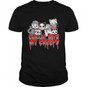 Chillin With My Creeps Cats Merry Christmas Shirt Chillin With My Creeps Cats Merry Christmas Shirt