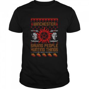 Christmas With The Winchesters Saving People Hunting Things Supernatural shirt Christmas With The Winchesters Saving People Hunting Things Supernatural shirt
