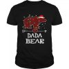 Dada Bear Shirt, Red Buffalo Plaid Dada Bear Pajama Shirt