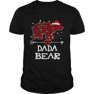 Dada Bear Shirt, Red Buffalo Plaid Dada Bear Pajama Shirt Dada Bear Shirt, Red Buffalo Plaid Dada Bear Pajama Shirt