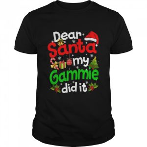 Dear Santa My Gammie Did It Christmas Pajama Family Shirt Dear Santa My Gammie Did It Christmas Pajama Family Shirt