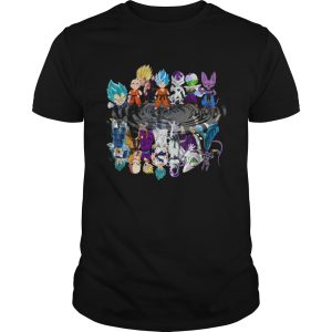 Dragon Ball all characters mirror reflection shirt Dragon Ball all characters mirror reflection shirt
