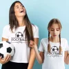 Duo tee-shirts mere et fille football