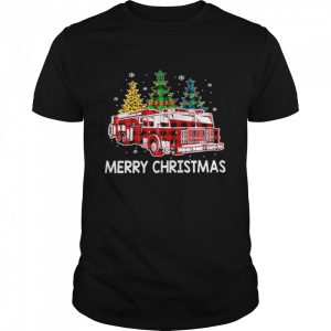Fire Truck Merry christmas shirt Fire Truck Merry christmas shirt