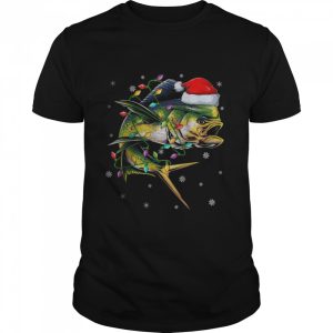 Fishing Xmas Lighting Santa Ugly Mahi Mahi Fish Christmas Shirt Fishing Xmas Lighting Santa Ugly Mahi Mahi Fish Christmas Shirt