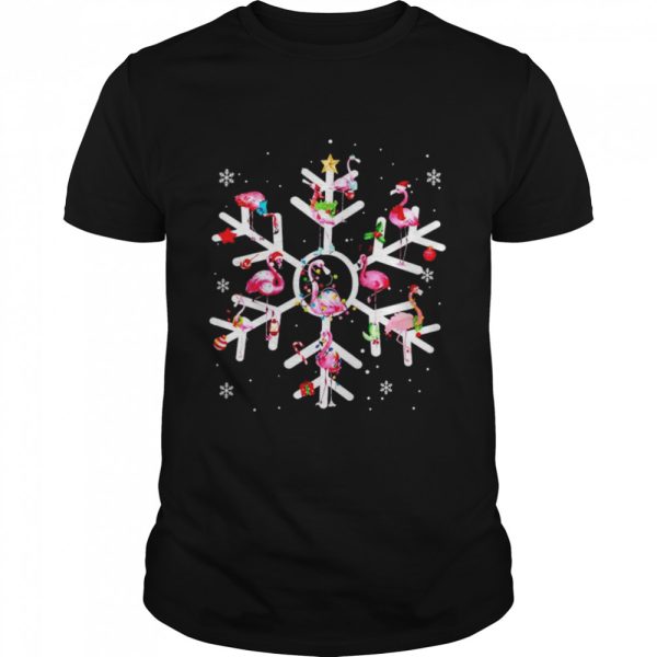 Flamingo Snowflakes Christmas shirt