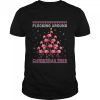 Flocking Around The Christmas Tree Flamingo Ugly Christmas Shirt