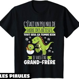 Futur Grand Frere T-Shirt Drole Annonce Dinosaure Betises Futur Grand Frere T-Shirt Drole Annonce Dinosaure Betises