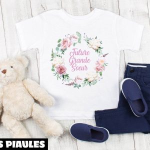 Future Grande Soeur T-Shirt Future Big Sister Crown Flowers