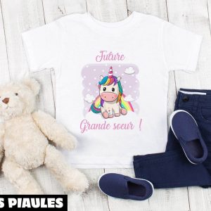 Future Grande Soeur T-Shirt Future Big Sister Cute Unicorn