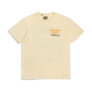 Gallery Dept Drive Thru Boxy Fit T-Shirt Cream Gallery Dept Drive Thru Boxy Fit T-Shirt Cream
