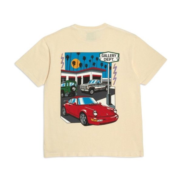 Gallery Dept Drive Thru Boxy Fit T-Shirt Cream