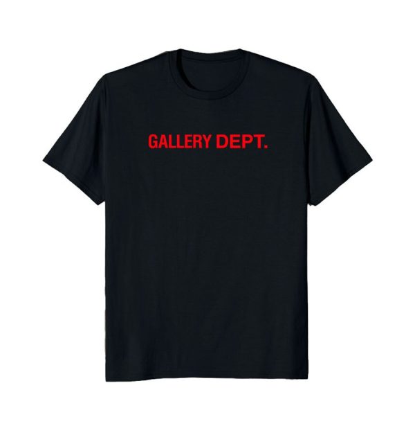 Gallery Dept Logo Flat T-shirt Black