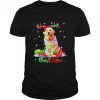Golden Retriever Dog Merry Christmas Party Family shirt