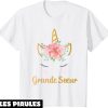 Grande Soeur T-Shirt Licorne Je Serai Une Grande Soeur