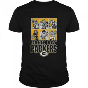 Green Bay Packers Disney Marvel Avengers Line-Up shirt Green Bay Packers Disney Marvel Avengers Line-Up shirt