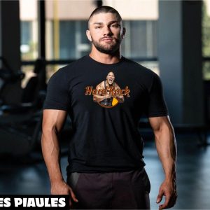 Hard Rock Cafes T-Shirt With Dwayne Johnson As The Rock Hard Rock Cafes T-Shirt With Dwayne Johnson As The Rock