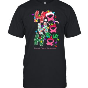 Ho Ho Ho Merry Christmas Breast Cancer Awareness shirt Ho Ho Ho Merry Christmas Breast Cancer Awareness shirt
