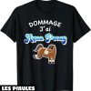 Humour Decale T-Shirt Impossible J’ai Aqua Poney Equitation