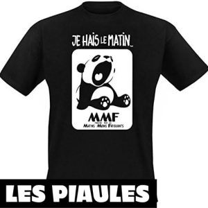 Humour Decale T-Shirt Rigolo Decale Je Hais Le Matin Humour Decale T-Shirt Rigolo Decale Je Hais Le Matin