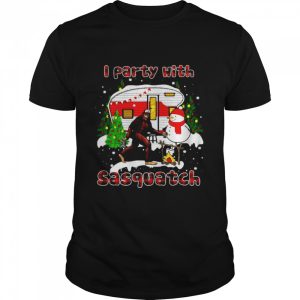I Party With Sasquatch Bigfoot Camping Sasquatch Believers Christmas T-shirt I Party With Sasquatch Bigfoot Camping Sasquatch Believers Christmas T-shirt