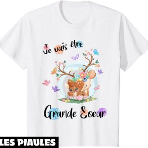 Je Vais Etre Grande Soeur T-Shirt Annocer Une Grossesse