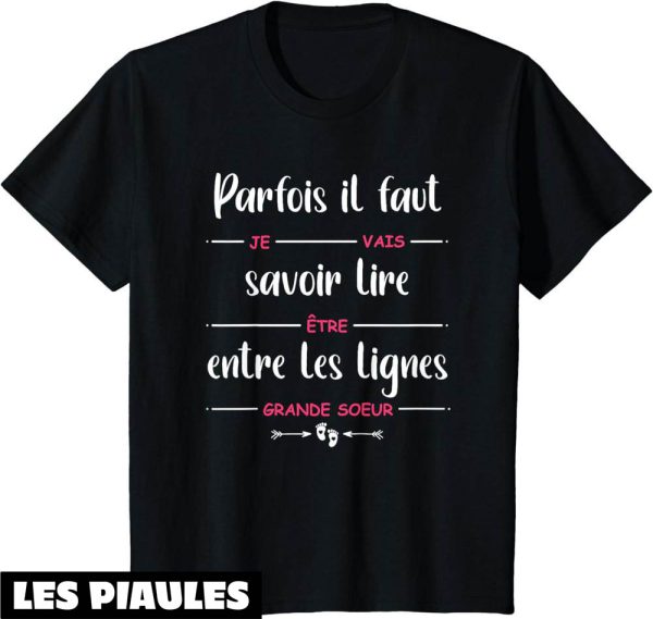 Je Vais Etre Grande Soeur T-Shirt Annonce Grossesse Futur