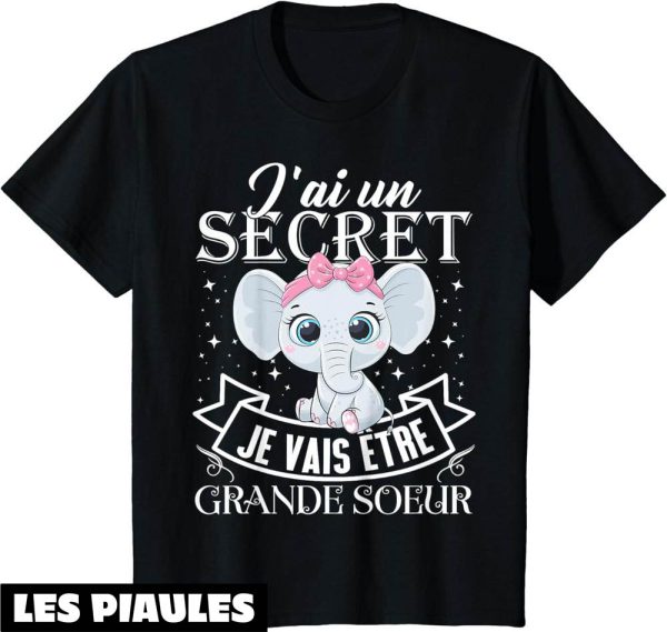 Je Vais Etre Grande Soeur T-Shirt Future Soeur Annonce