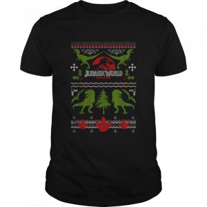 Jurassic World Dinosaur Xmas Ugly Christmas T-Shirt