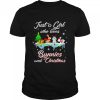 Just a girl who loves bunnies and Christmas shirt