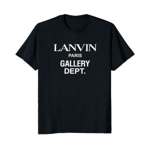 LANVIN Paris Gallery Dept Black Tee