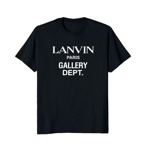 LANVIN Paris Gallery Dept Black Tee