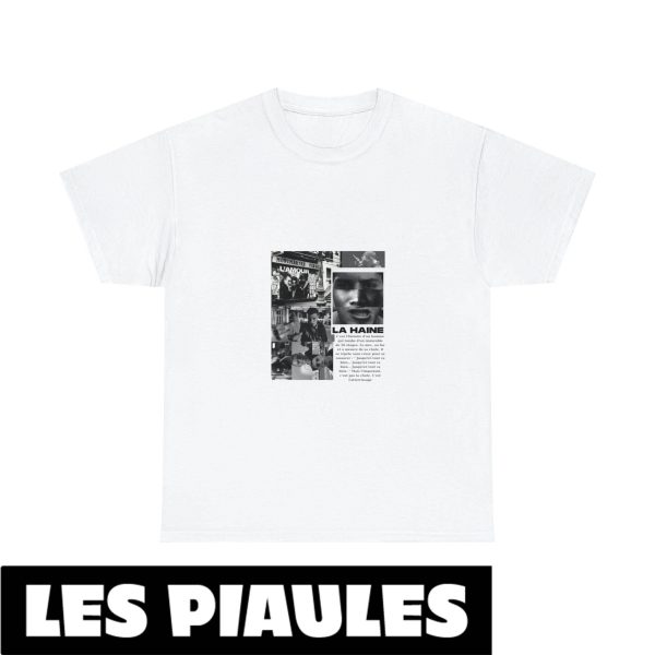 La Haine T-Shirt Protest Vincent Cassel Film Vintage