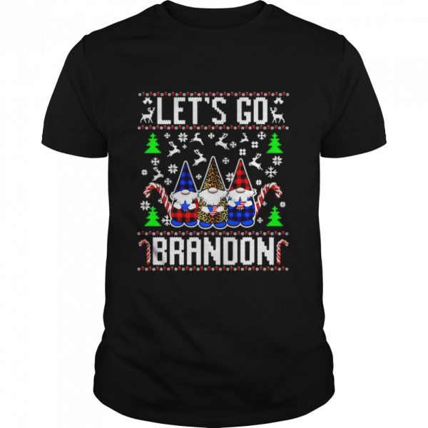 Let’s Go Brandon Us Flag Ugly Christmas Sweater Shirt