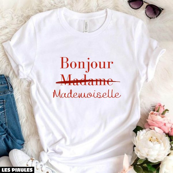 Mademoiselle En Basket T-Shirt Bonjour Madame Divorcee