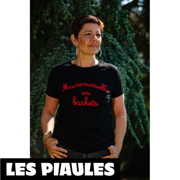 Mademoiselle En Basket T-Shirt Citation Du Feminisme Rouge