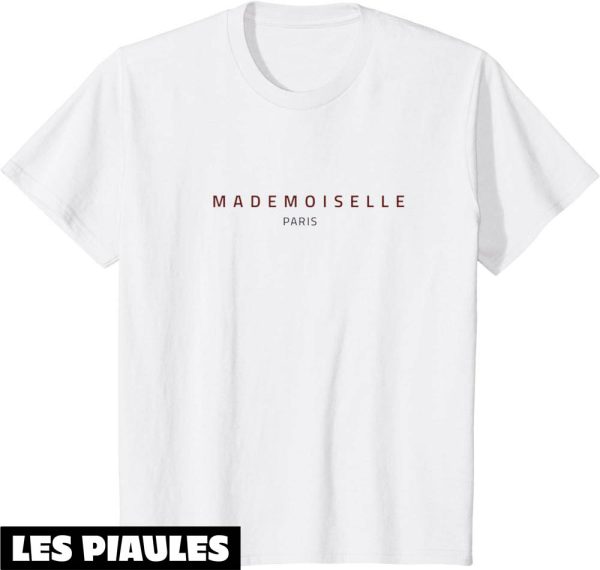 Mademoiselle En Basket T-Shirt Mademoiselle Paris Vintage