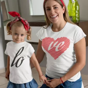 Maman et enfants aiment la mere et les enfants t shirt 1