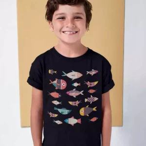 Marin poissons colores t-shirt enfant Marin poissons colores t-shirt enfant