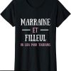 Marraine Filleul T-Shirt Humour Idee Cadeau Marraine Drole