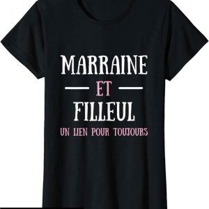 Marraine Filleul T-Shirt Humour Idee Cadeau Marraine Drole Marraine Filleul T-Shirt Humour Idee Cadeau Marraine Drole