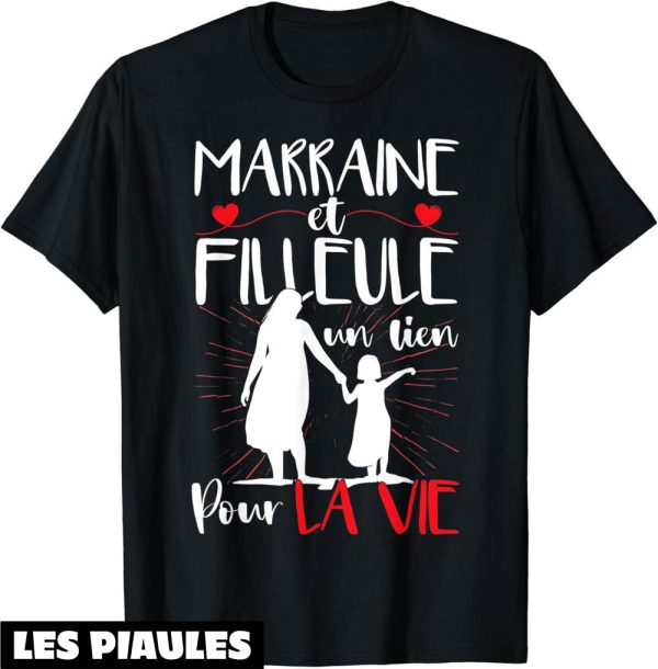 Marraine Filleul T-Shirt Un Lien Pour La Vie Bapteme