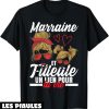 Marraine Filleul T-Shirt Un Lien Pour La Vie Marraine