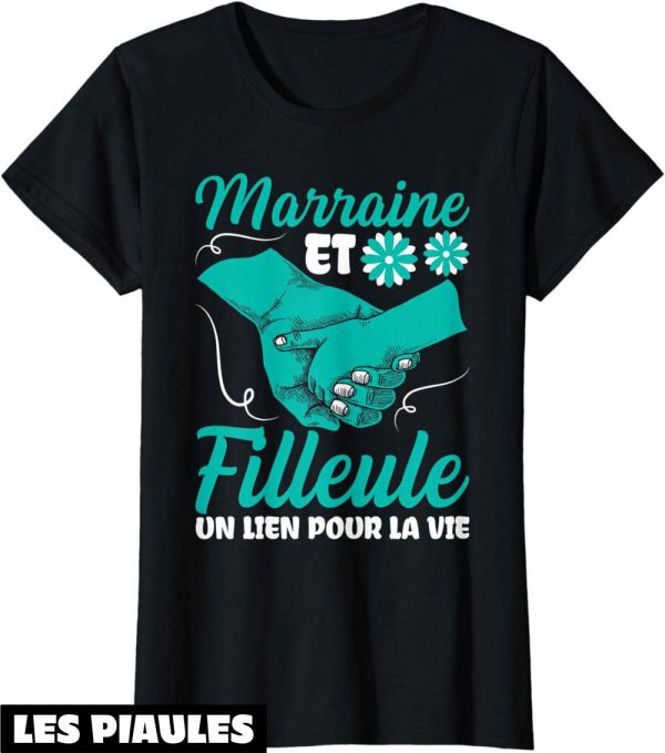 Marraine Filleul T-Shirt Un Lien Pour La Vie Tante Cadeau