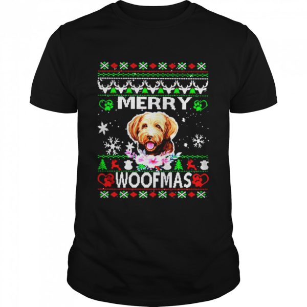 Merry Woofmas Bordoodle Christmas shirt