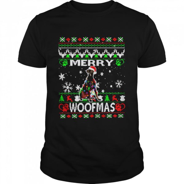 Merry Woofmas Great Dane Christmas shirt