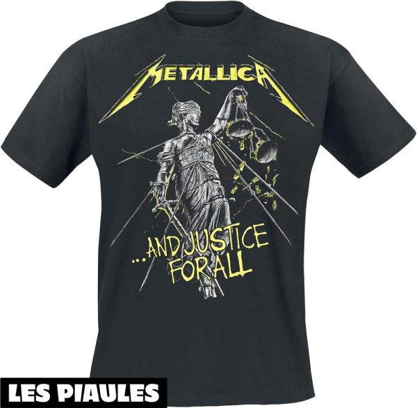 Metallica T-Shirt And Justice For All Tracklist Band Merch