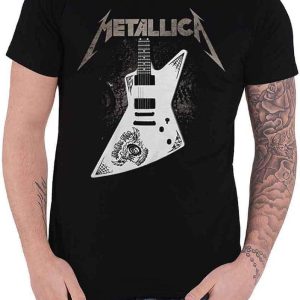 Metallica T-Shirt Generique Papa Het Guitar Manches Courtes Metallica T-Shirt Generique Papa Het Guitar Manches Courtes